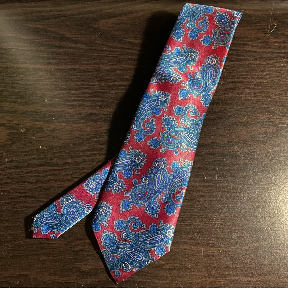 Red & Blue Adolfo Mens’ Tie